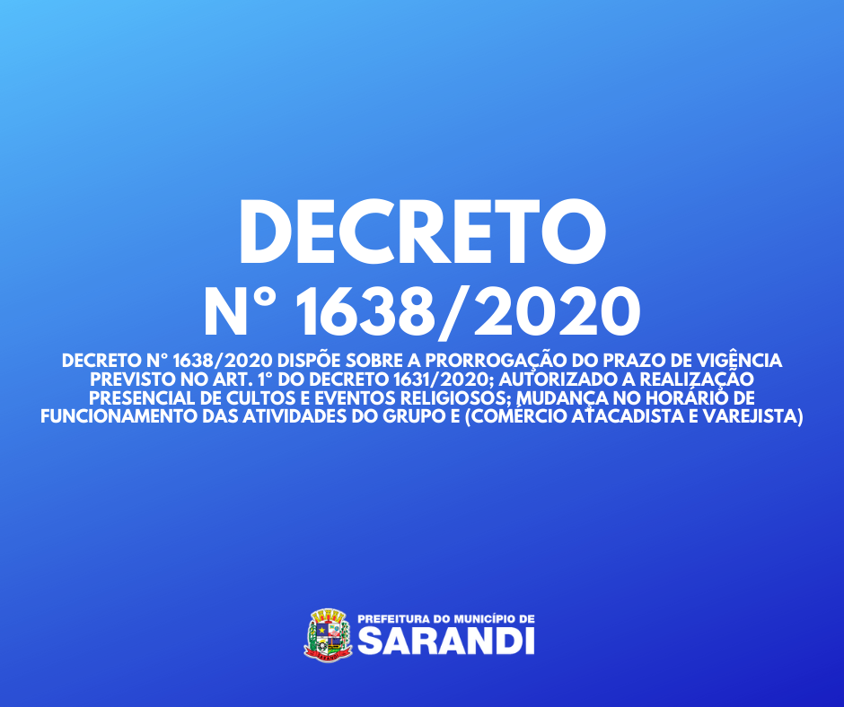 Decreto Nº 1638/2020
